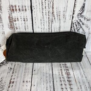 R. Riveter Black Canvas Mini Dopp Kit Distressed Canvas Military Handmade In USA